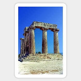 Temple of Apollo, Ancient Korinthos Sticker